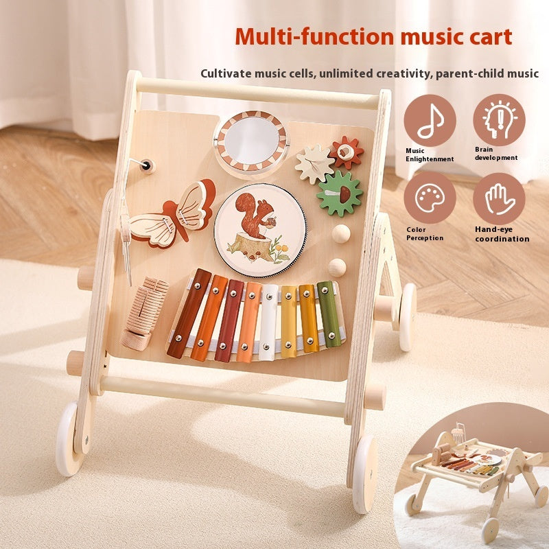 Multifunctional Music Station Trolley Children's Early Education Drum Kit