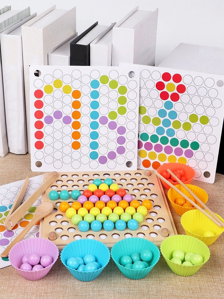 Rainbow Brights Sorting & Skill Builder Wooden Montessori