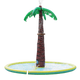 Coconut tree inflatable water spray pad in action