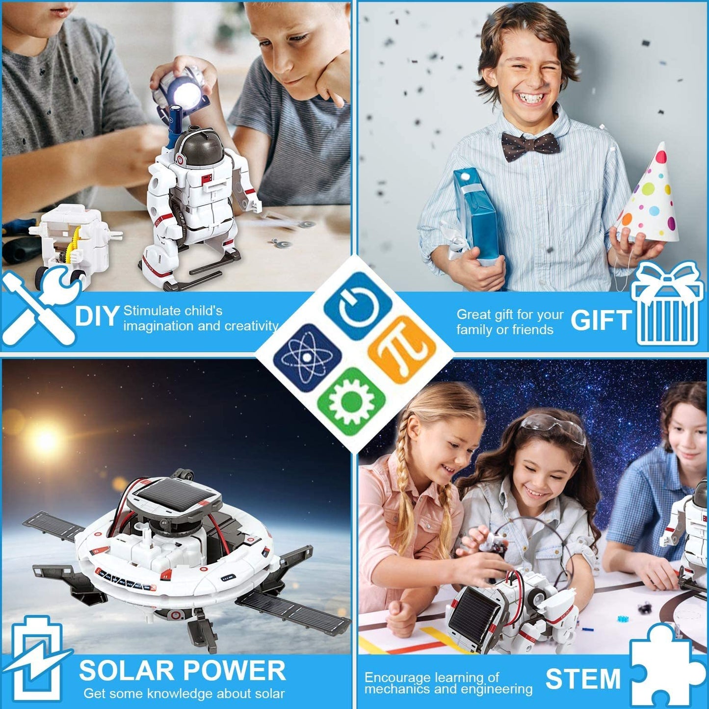 Solar Robot Toys Educational Scientific Fantasy