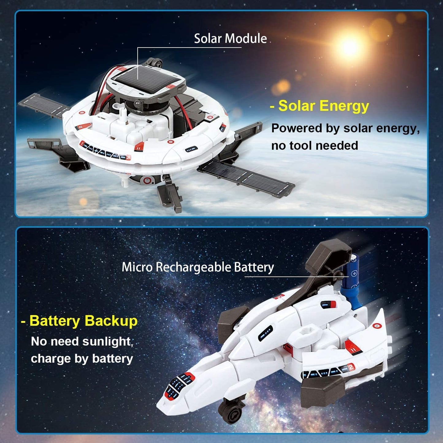 Solar Robot Toys Educational Scientific Fantasy