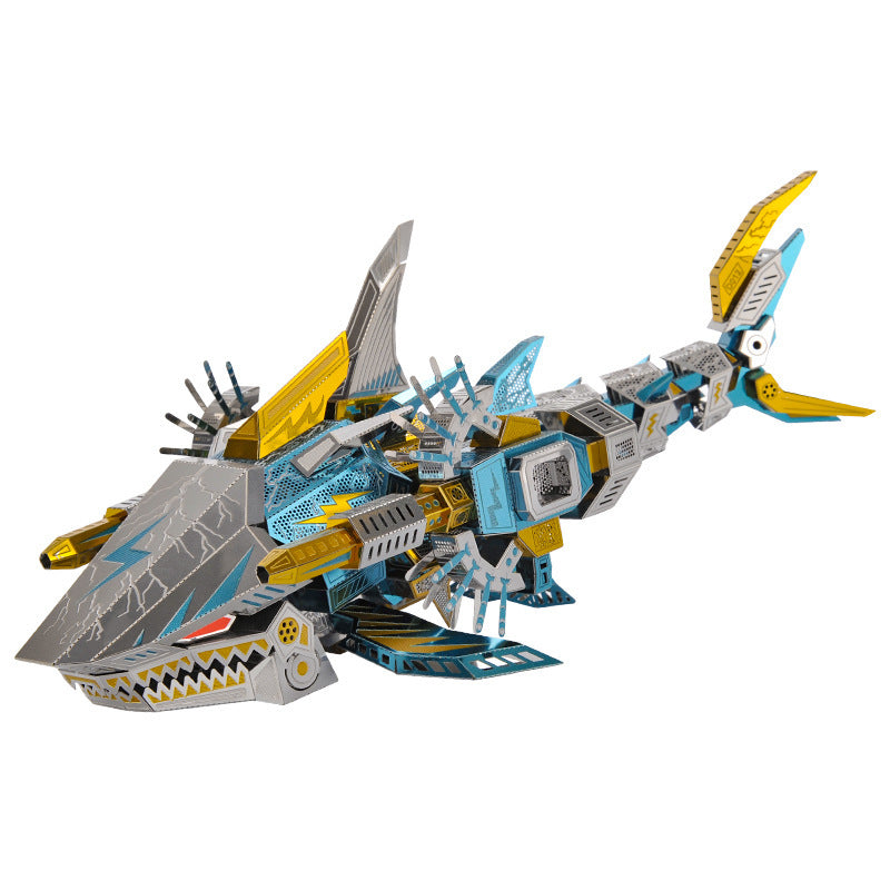 Kreatives Geschenkspielzeug Cyber ​​Shark 3D Metallpuzzle