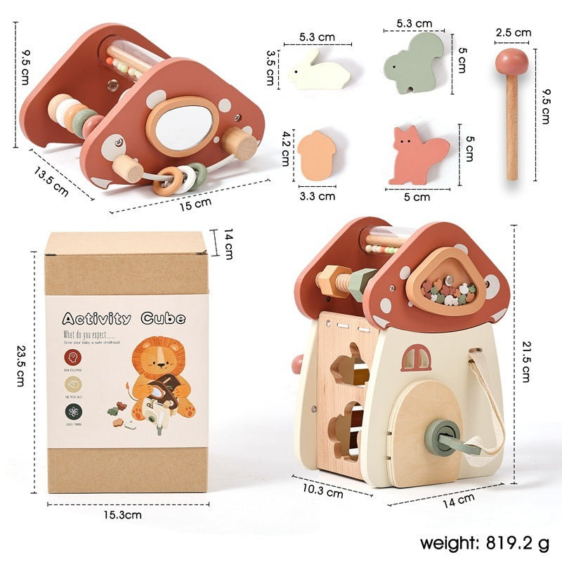 Children's Puzzle Mushroom Five In One Toy