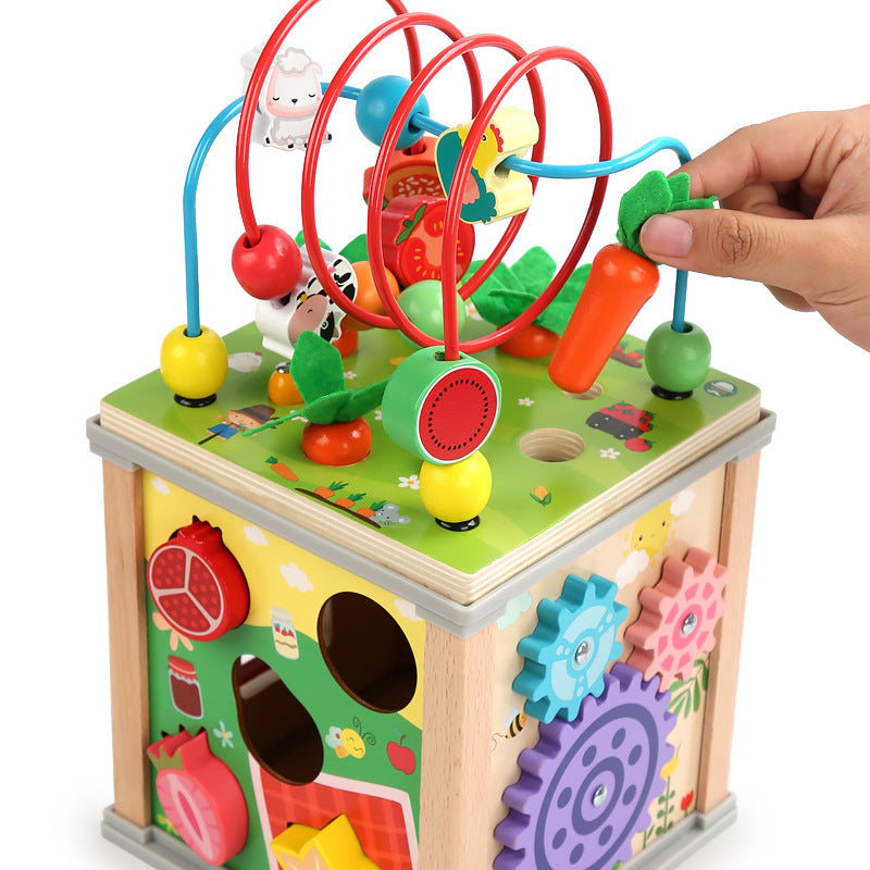 
                      
                        Multi-Sensory Wooden Activity Cube for Toddlers (Ages 4-6)
                      
                    