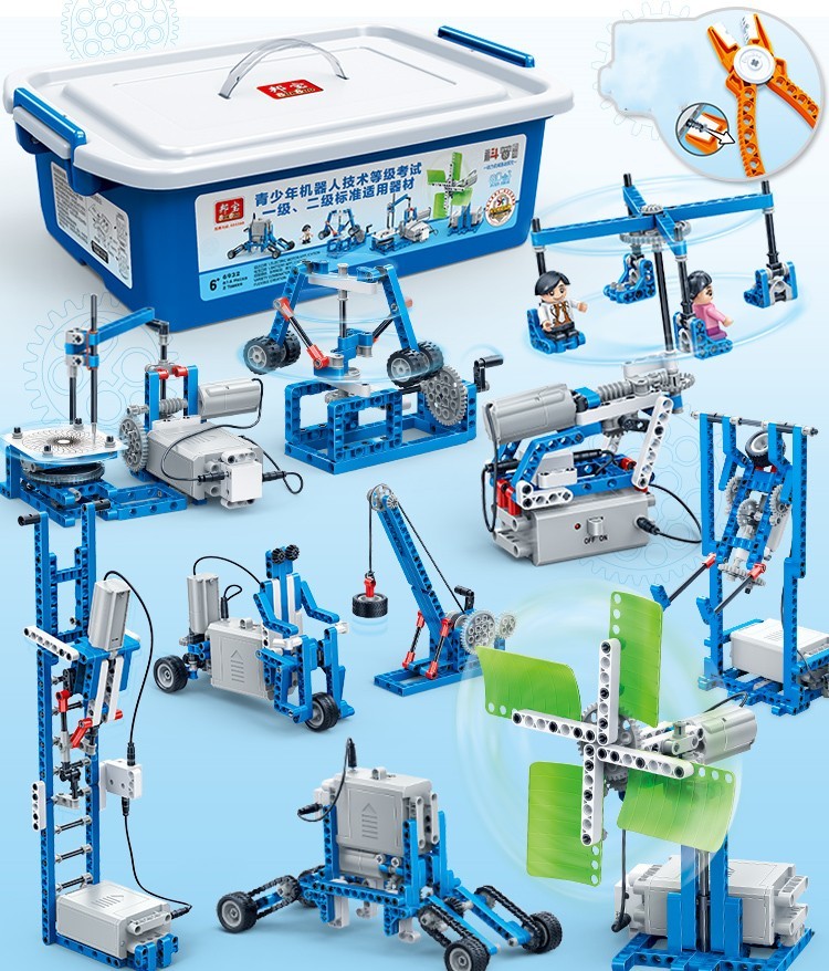 Eco-Builders Electric Mechanical Solar Science Building Blocks