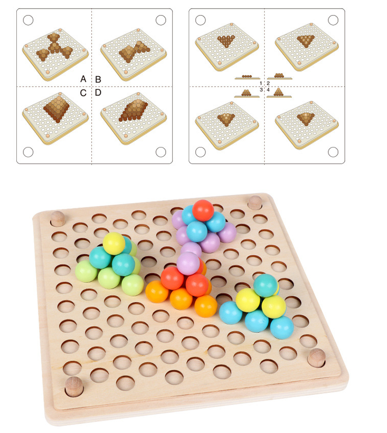 Rainbow Brights Sorting & Skill Builder Wooden Montessori