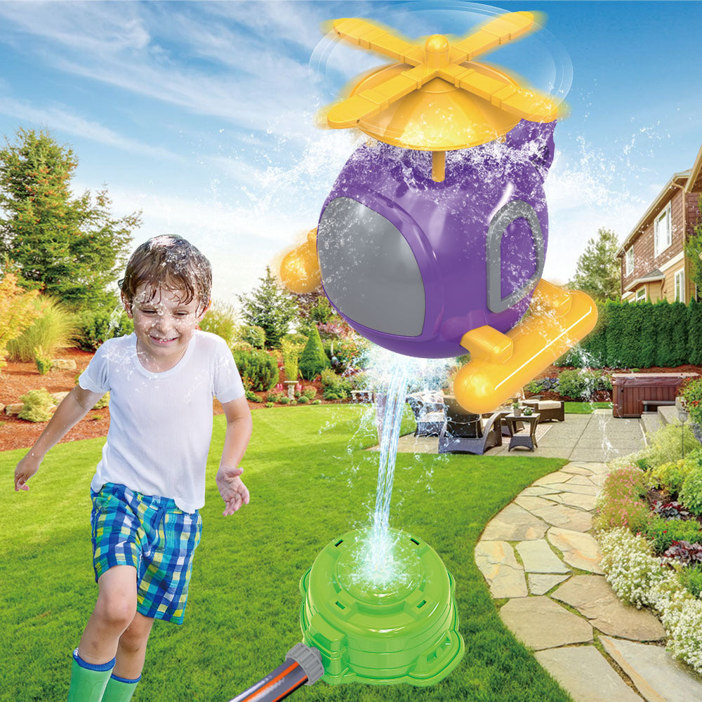 Soaring Helicopter Sprinkler Toy – Summer Outdoor Water Fun