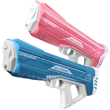 Electric rechargeable water gun in blue and pink for kids