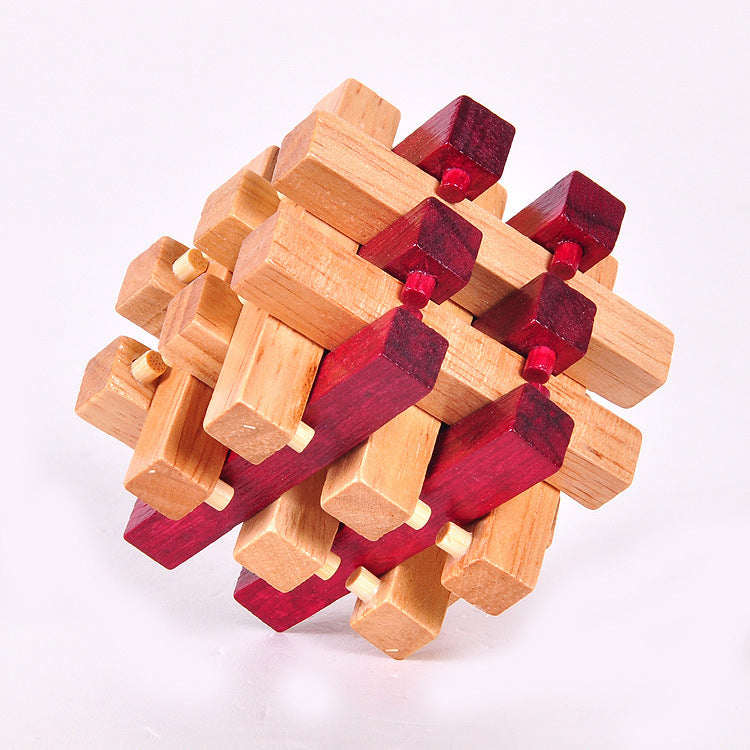 3D Wooden Brain Teaser Puzzle