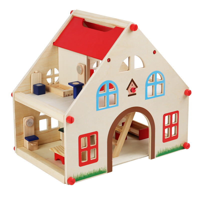 Wooden Children's Play House Villa