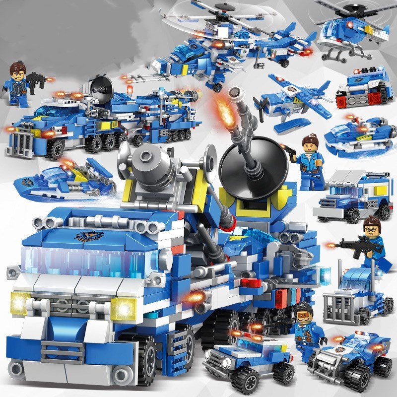 Elite SWAT Team Building Blocks – 714 Pieces of Action