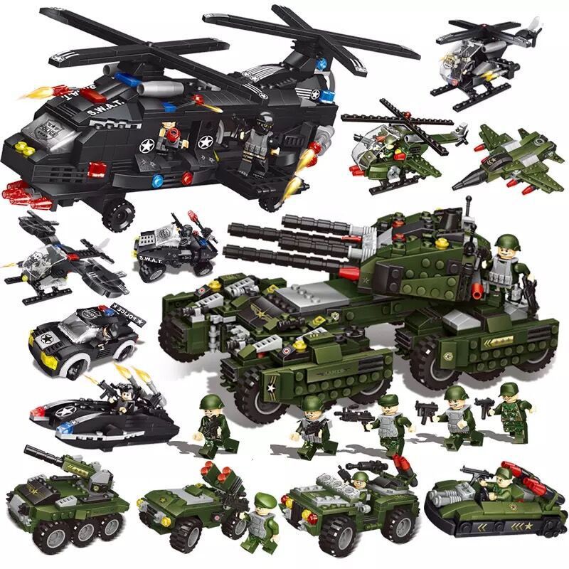 Elite SWAT Team Building Blocks – 714 Pieces of Action