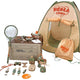 Children’s 25-piece Koala camping roleplay toy set with tent and accessories
