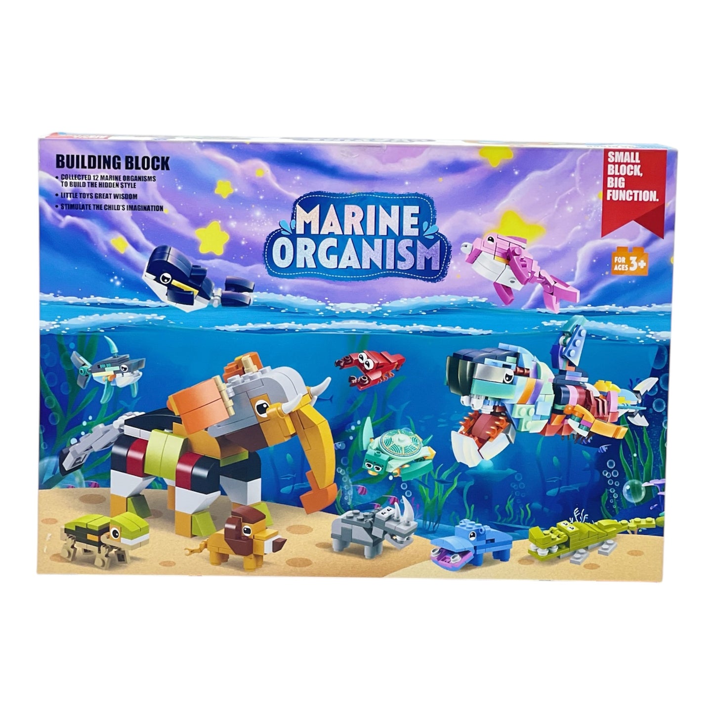 Calendar Marine Organism Bricks DIY