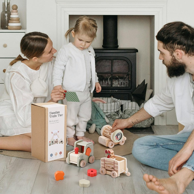 
                      
                        Puzzle Multifunctional Wooden Train Toy Set with 5 Engaging Benefits!
                      
                    