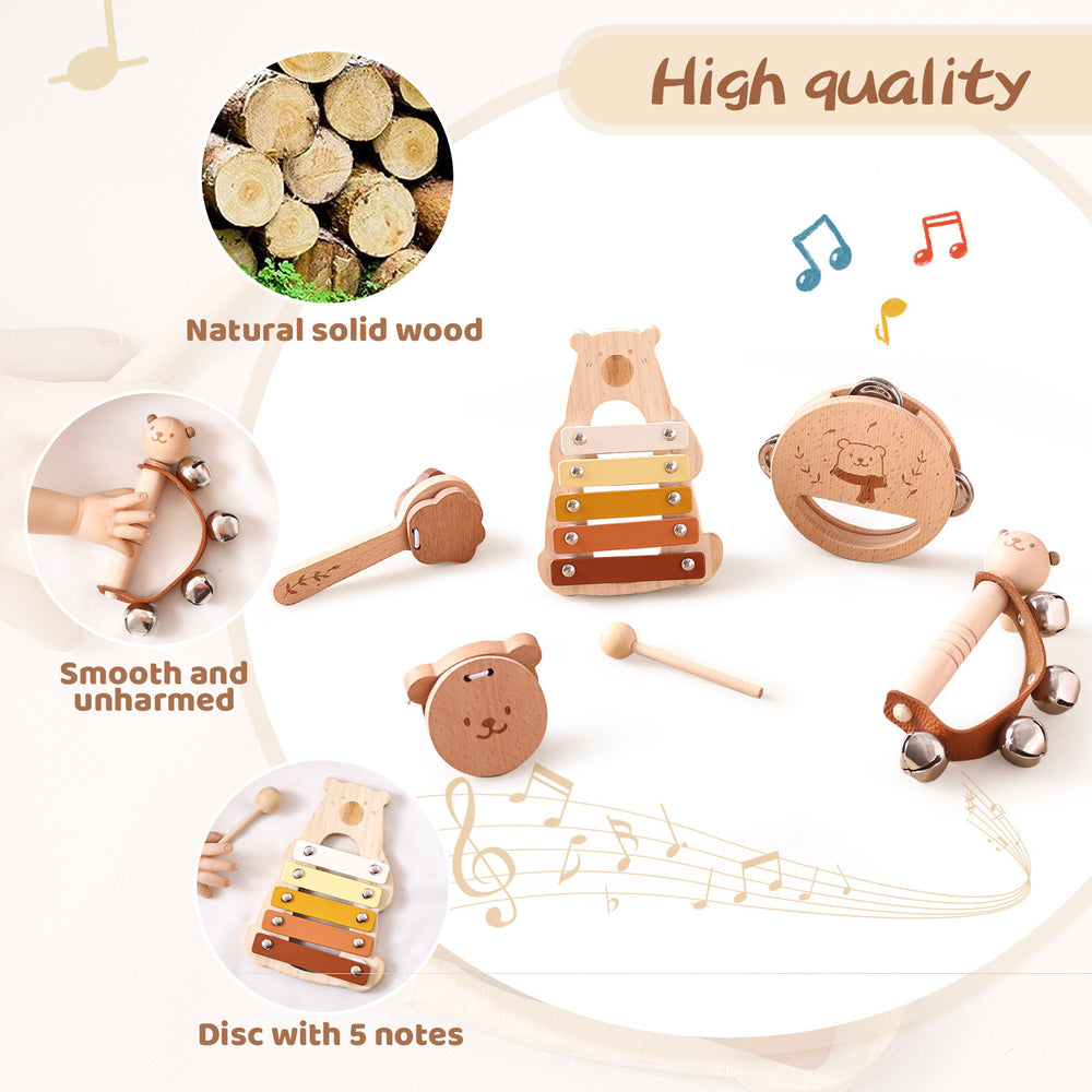 
                      
                        Wooden Teether Cute Baby Molar Handbell Moving
                      
                    