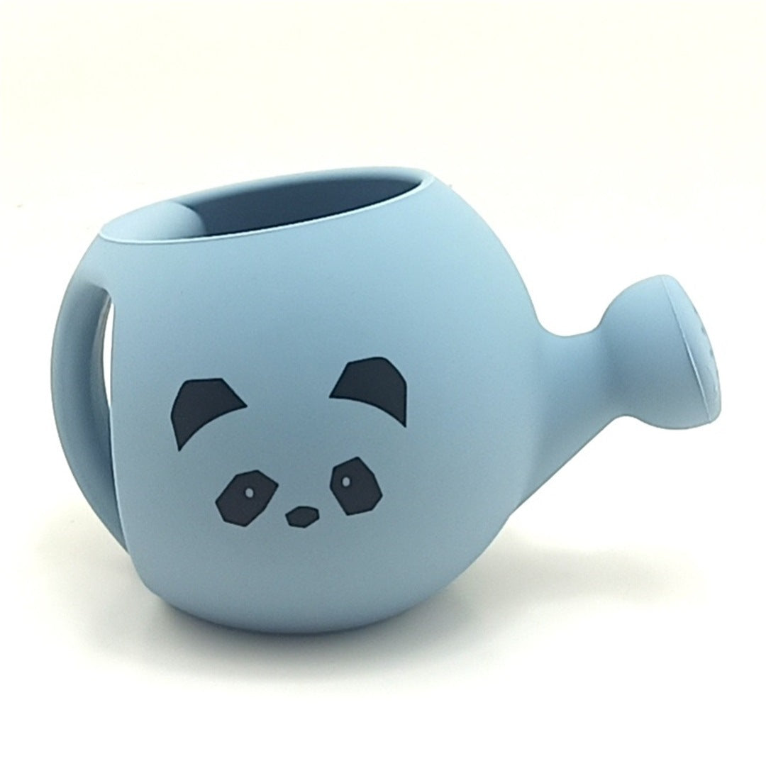 Set of four silicone animal-themed watering toys for kids