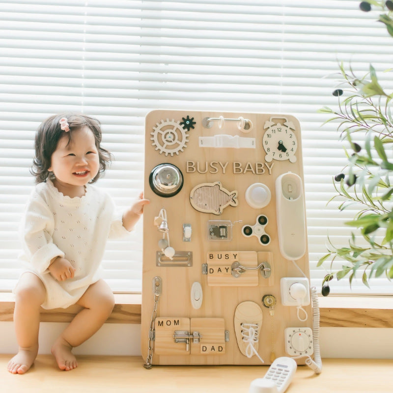 Baby sensory board curiosity montessori