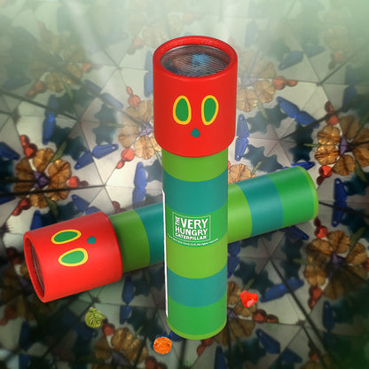 Montessori kaleidoscope toy for kids – Very Hungry Caterpillar, colorful visual learning tool