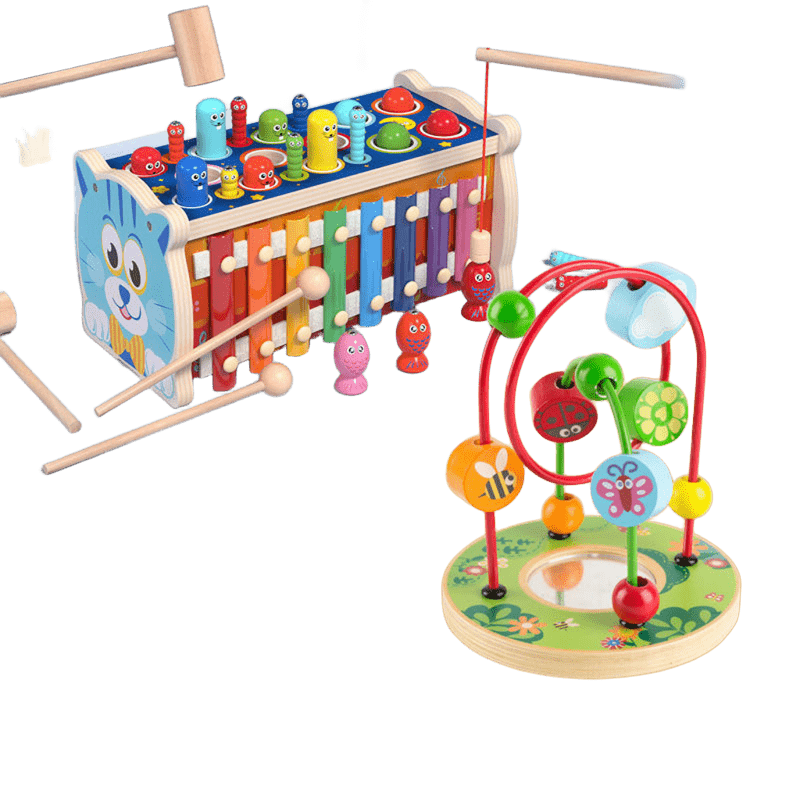 7-in-1 Whack-a-Mole & Fishing Game – Interactive Montessori Toy for Kids