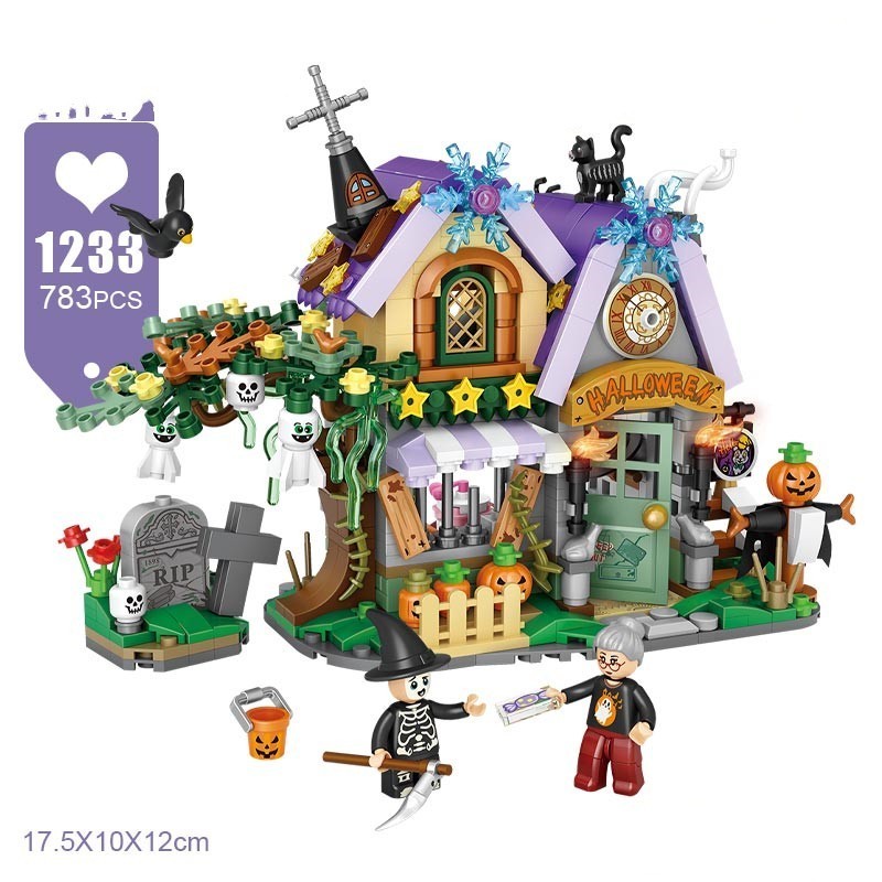 Mini Wichtelhaus Bausteine ​​Halloween