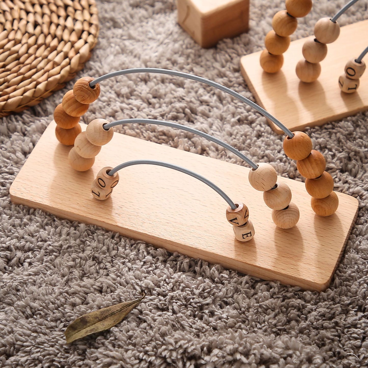 Montessori Wooden Rainbow Abacus