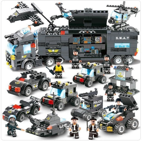 Elite SWAT Team Building Blocks – 714 Pieces of Action