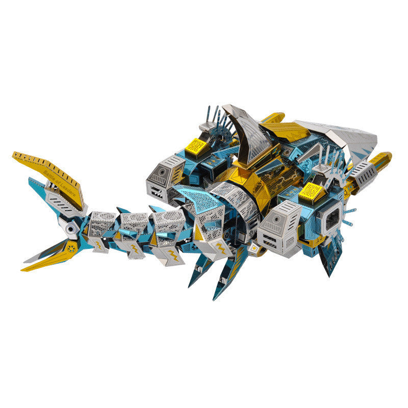 Kreatives Geschenkspielzeug Cyber ​​Shark 3D Metallpuzzle