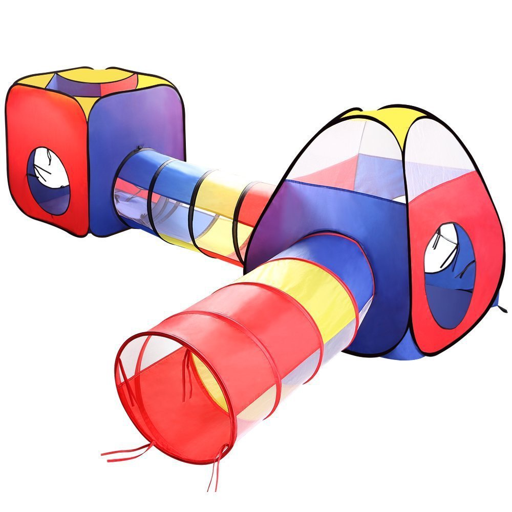 3-in-1 Kids Play Tent with Tunnels – Indoor & Outdoor Fun Set