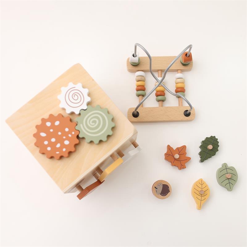 Wooden Activity Cube – Montessori Educational Toy